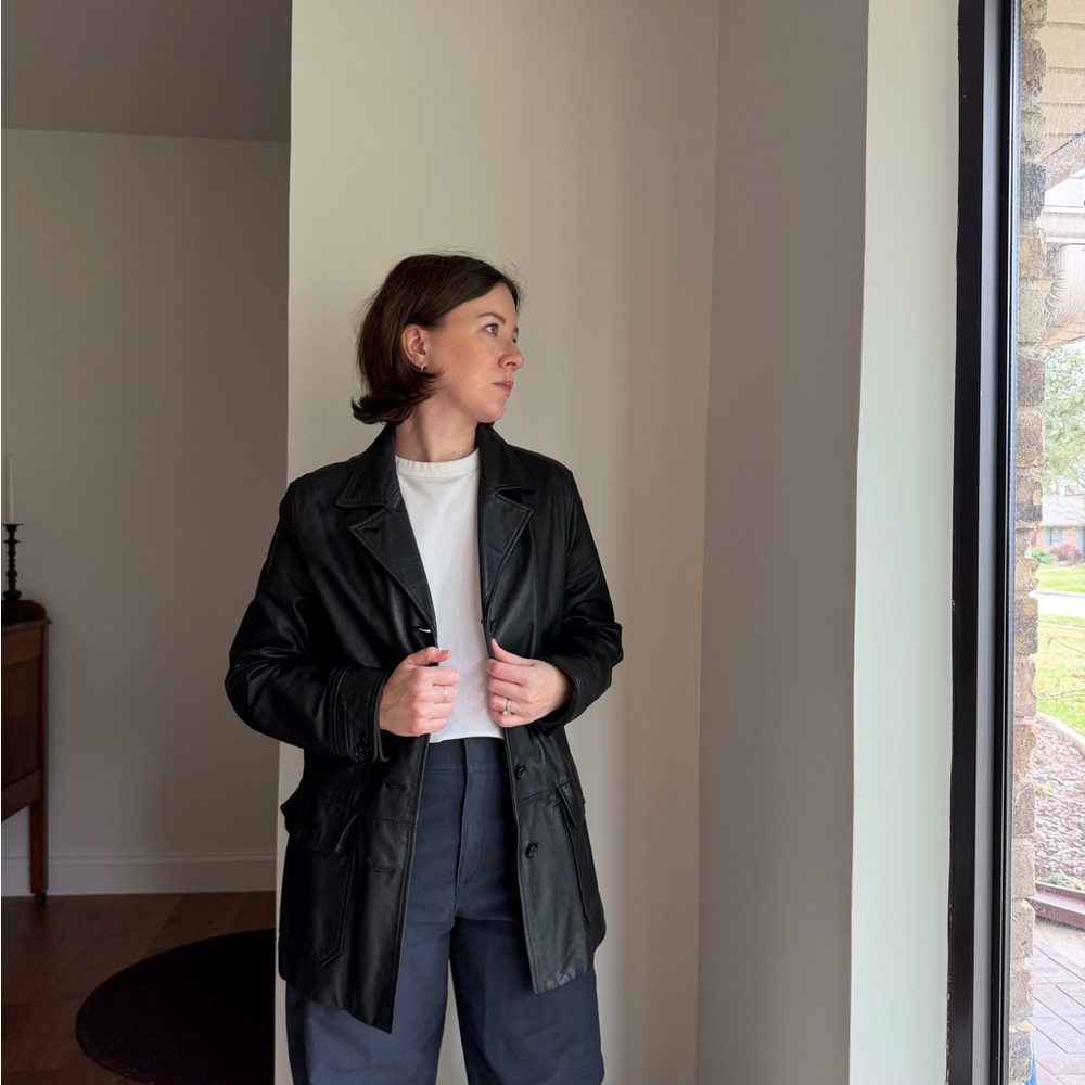 Vintage Ralph Lauren Black Leather Jacket